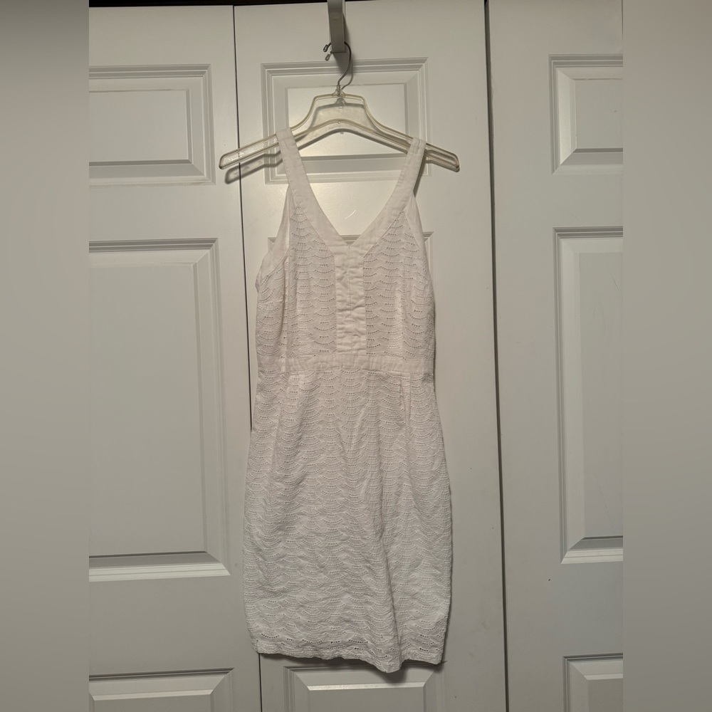 Old Navy White Mini Dress V-Neck Sleeveless